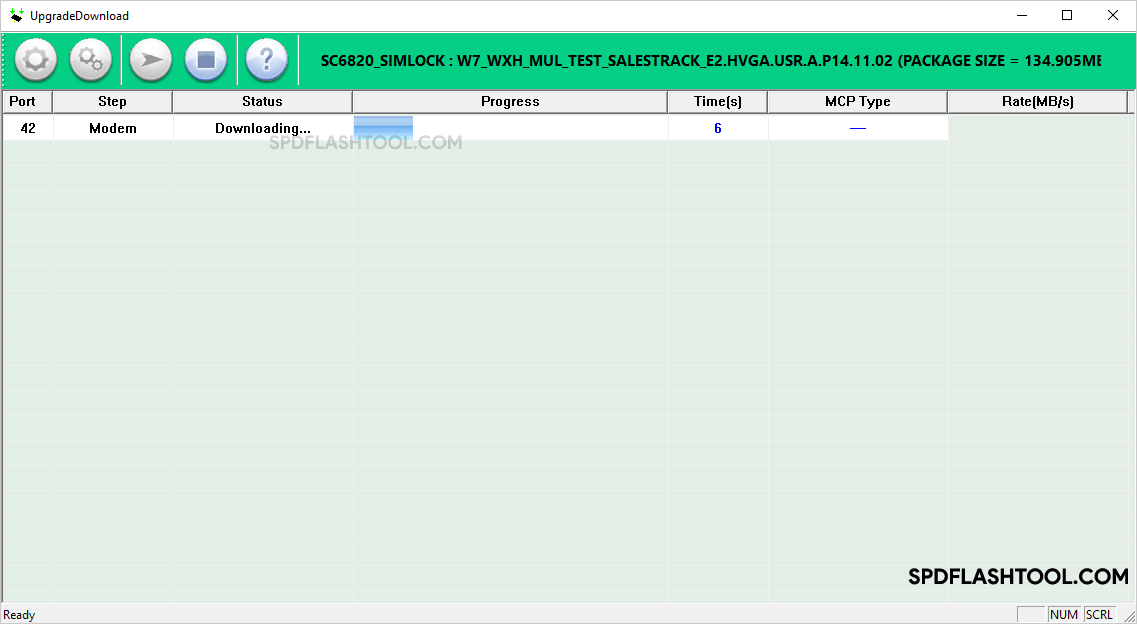 SPD Upgrade Tool Flashing