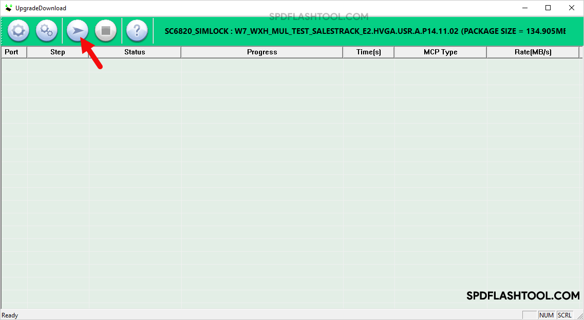 SPD Upgrade Tool Start Flash